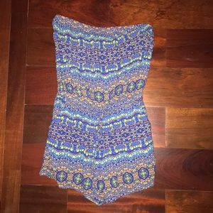 Tubed tribal romper